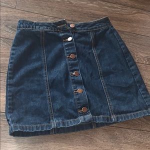Forever 21 Button-Up Denim Skirt